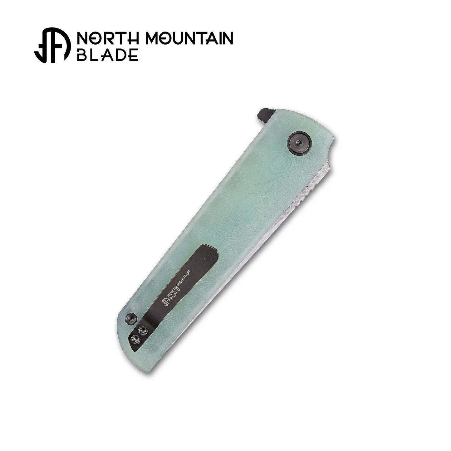 North Mountain Blade Kick Stop Chop Plus 2411-JD open position showing SLD-Magic tanto blade and hidden flipper