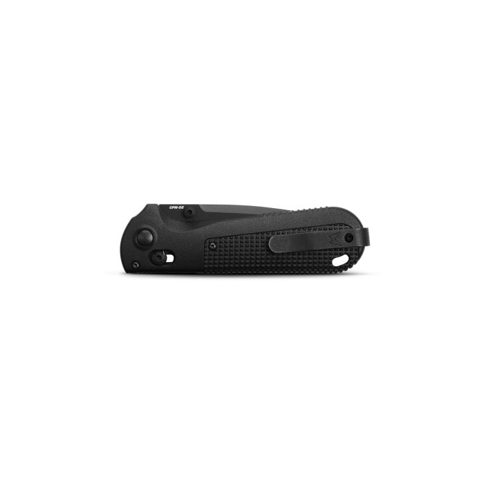Benchmade Redoubt 430BK-02 open position showing CPM-D2 drop point blade