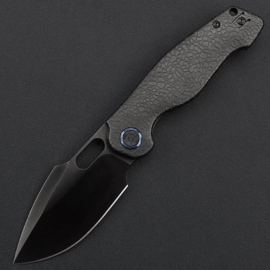 Kunwu Gringo K712T-4, 3.66″ DLC S390 Blade, Honeydew Titanium, Verta Lock