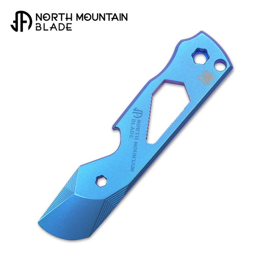 North Mountain Blade Titanium alloy Crowbar / Bottle Opener / Multitool - Blue