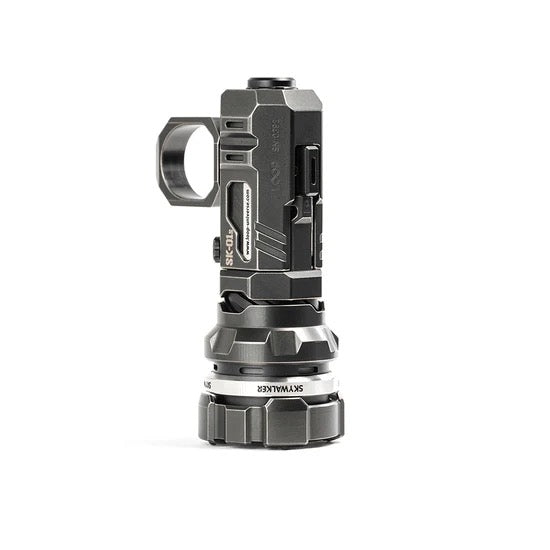 Loop Gear SK01 Aluminum 1600 Lumen LED Flashlight 500m Range Ball Bearing Gyro