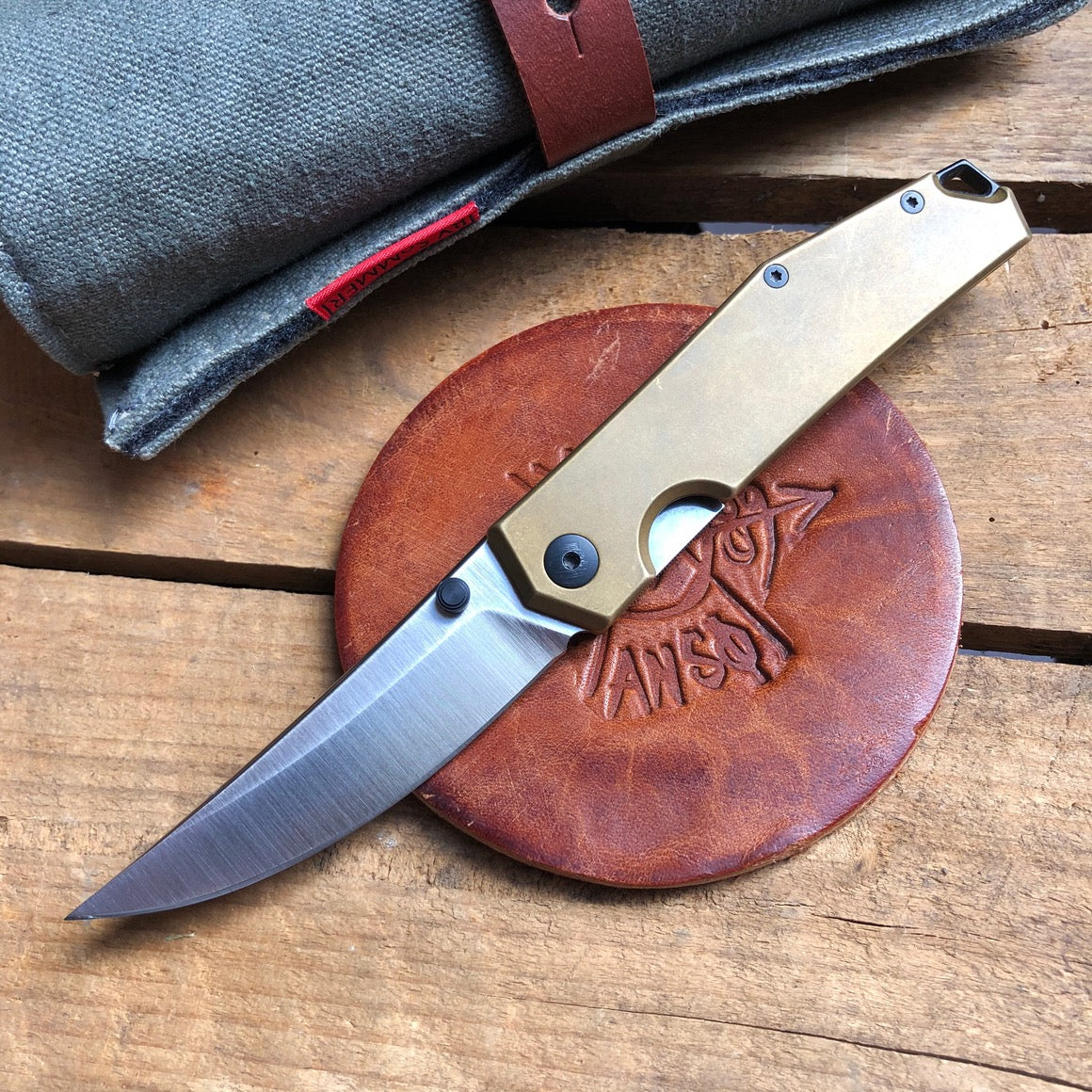 Giant Mouse ACE Clyde 3in Elmax Steel Brass Handles