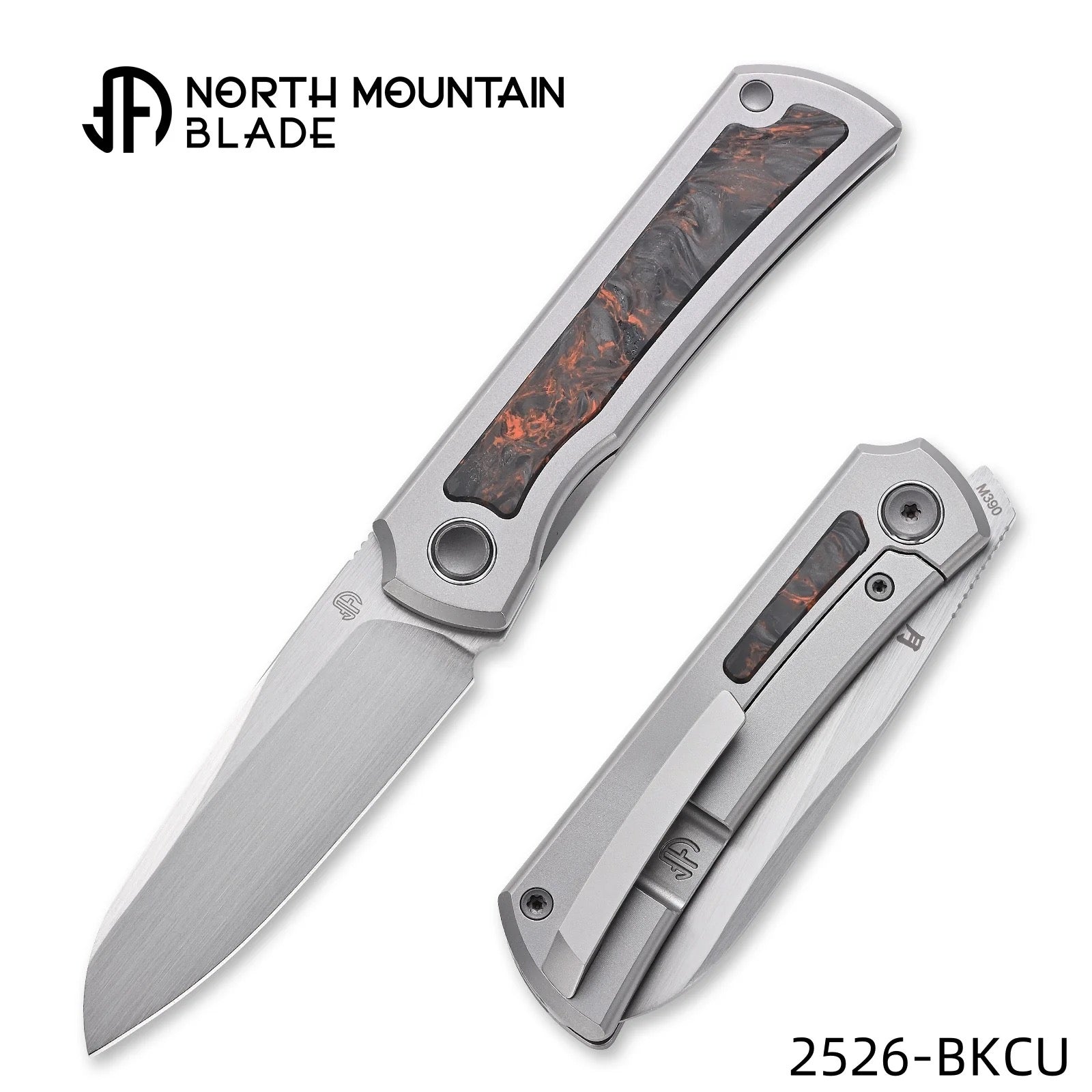 North Mountain Blade 2526-BKCU front view folding pocket knife