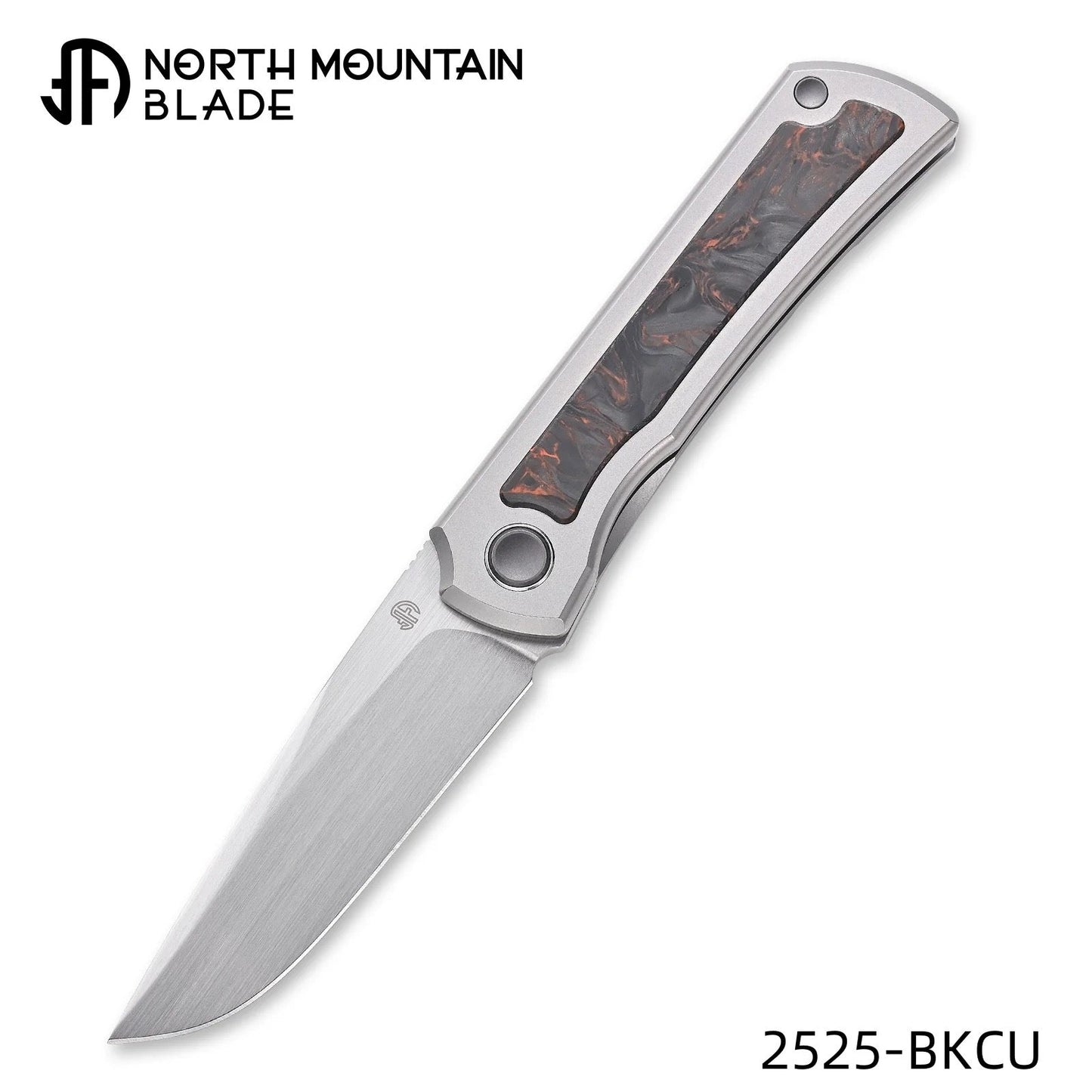North Mountain Blade 2525-BKCU front view folding pocket knife