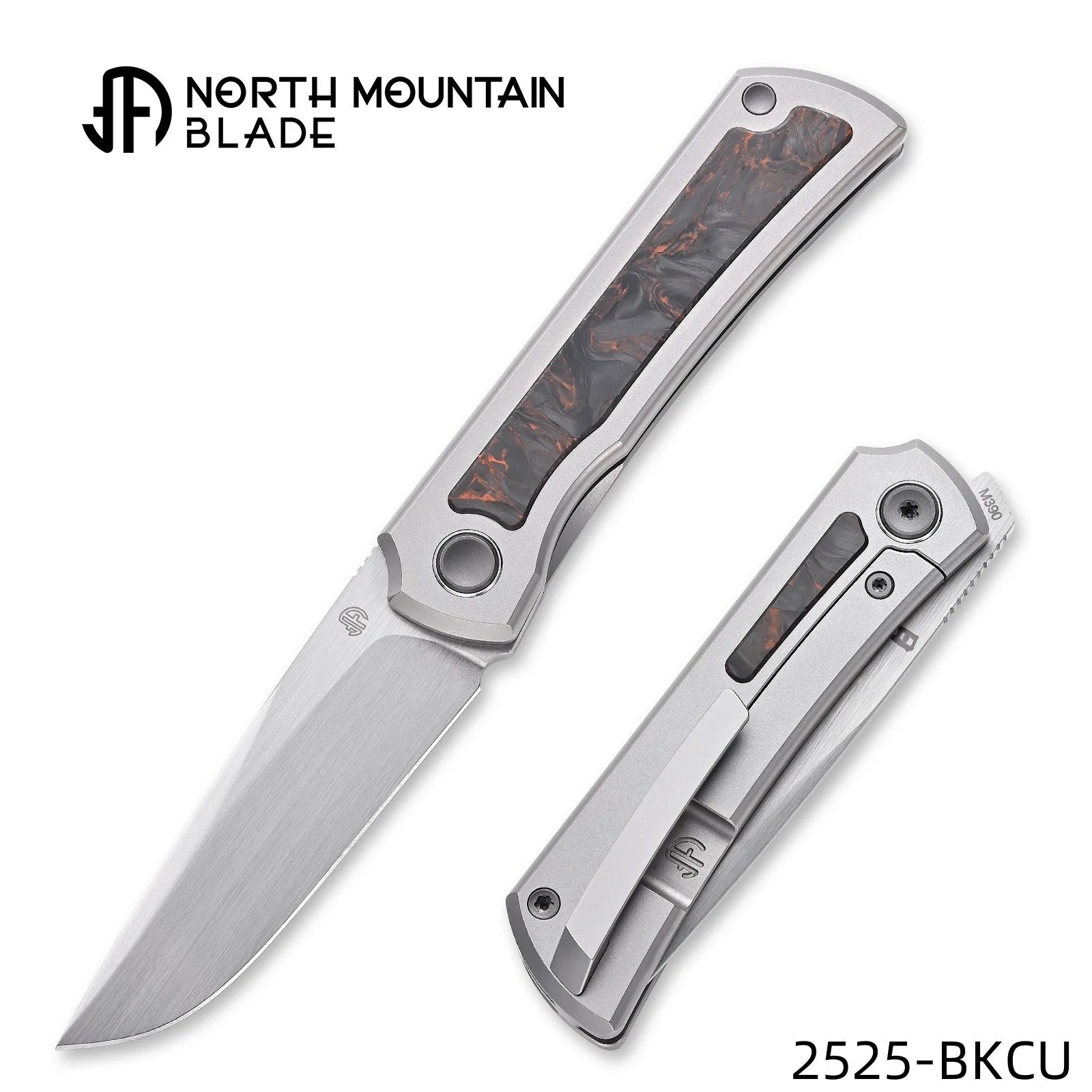 North Mountain Blade 2525-BKCU detail view 2 folding pocket knife