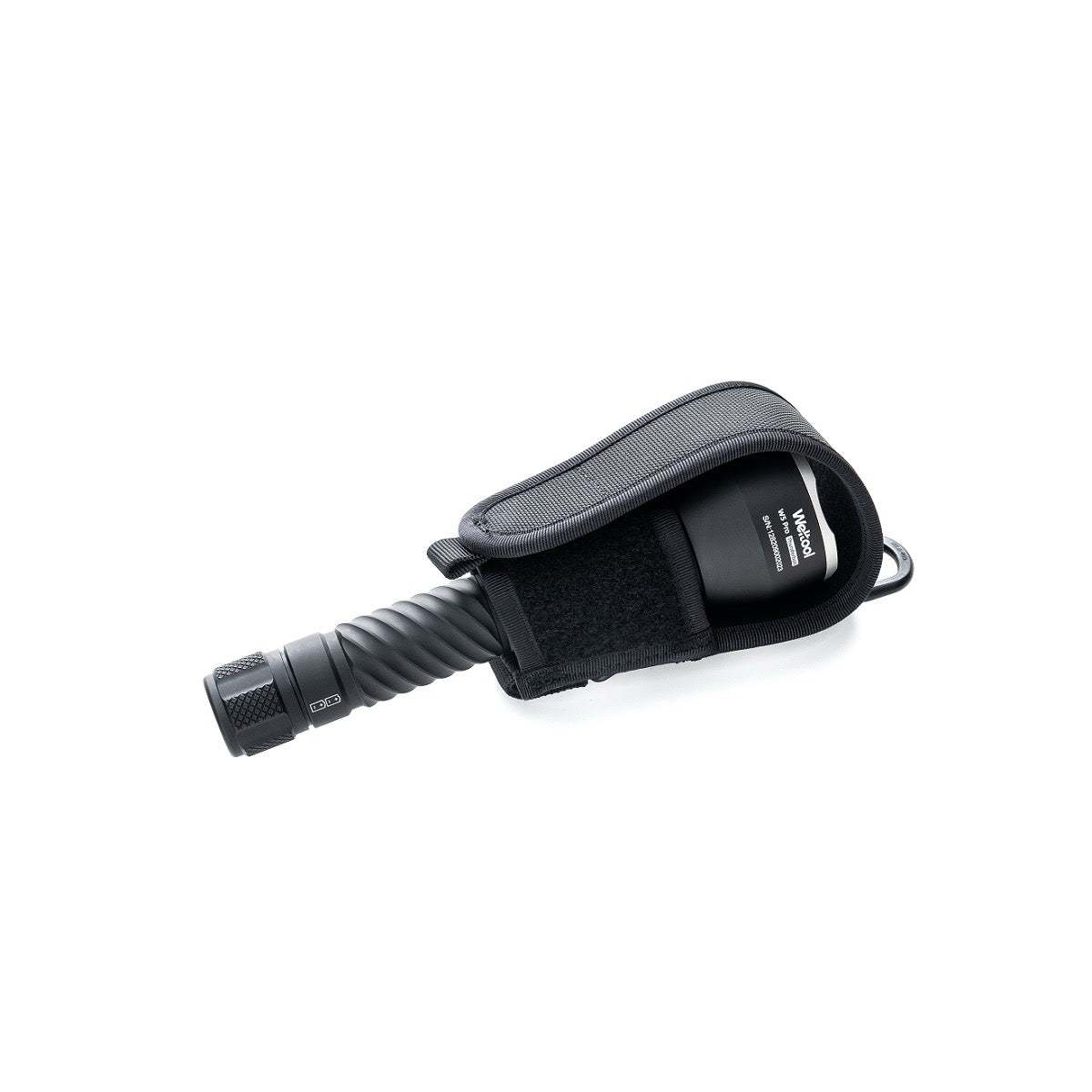 Weltool FH6 V2.0 holster holding W5Pro flashlight