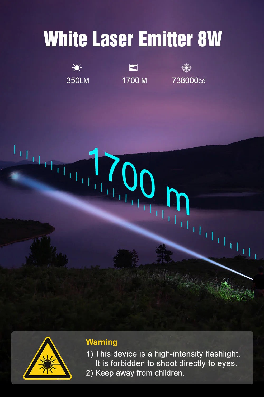Lumintop Thor II V2 Stonewashed Titanium – 350 Lumen LEP Pocket Thrower, 738k candela (1.7 km), USB‑C Compact Torch