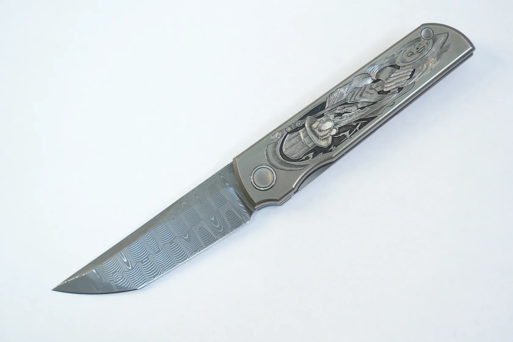 North Mountain Blade CHOP-PlagueDoctor front view folding knife
