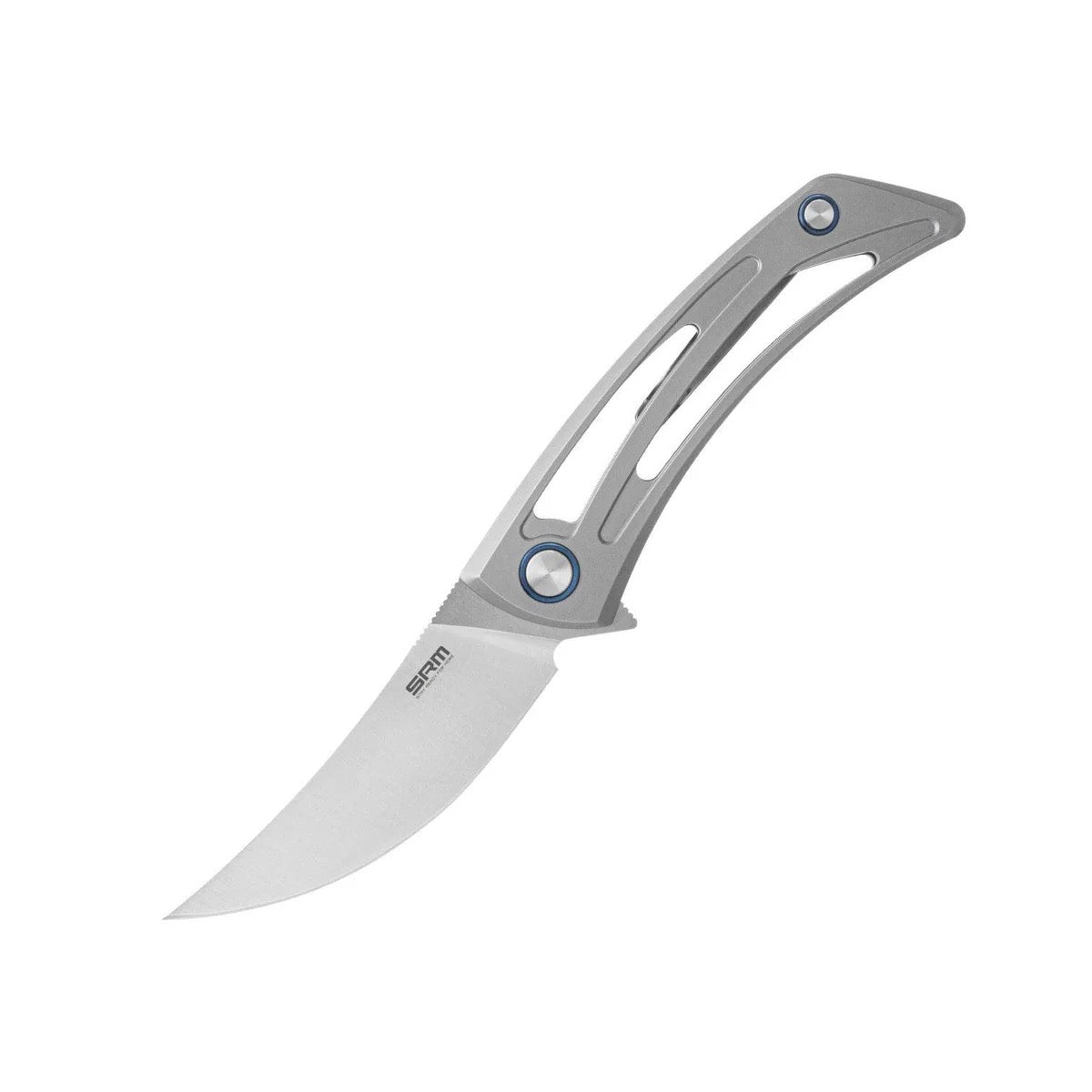SRM Unicorn 7415-TZ Folding Knife 2.76in 154CM Blade Titanium Handles
