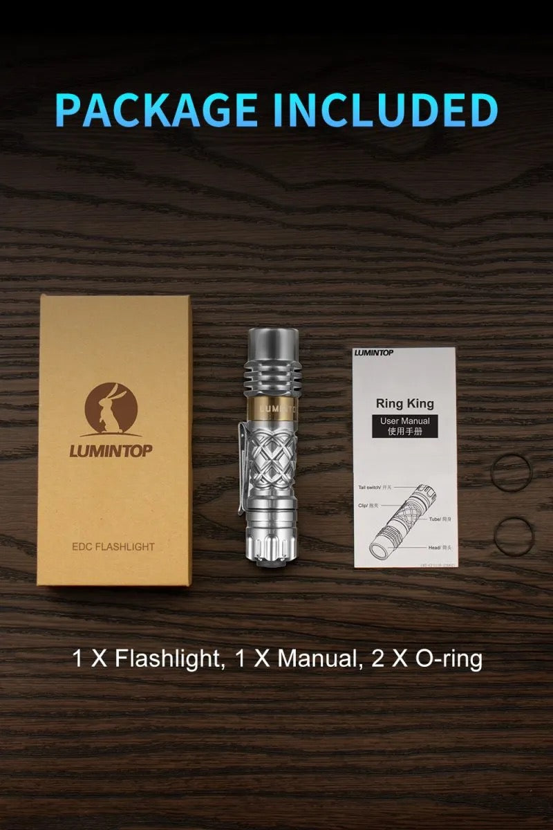 Lumintop Ring King (Ant Man LED) 1000 Lumen EDC Flashlight 1 * OSRAM LED