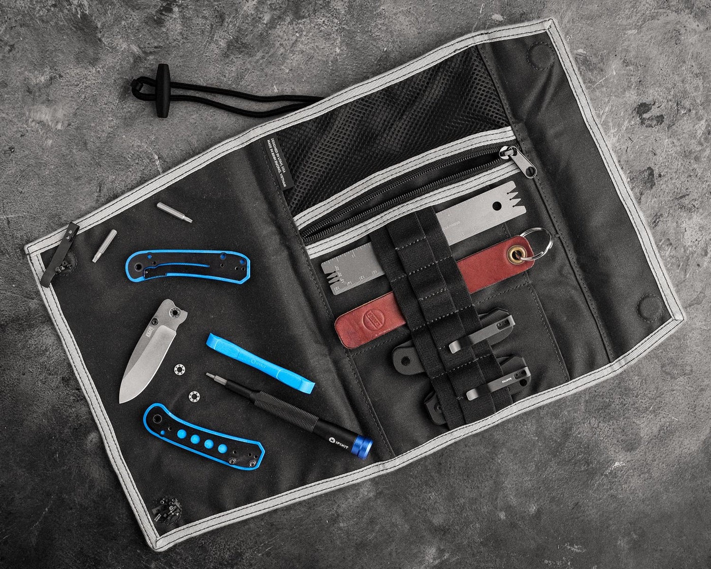 Knafs Tool Burrito Knife Maintenance Roll Pouch