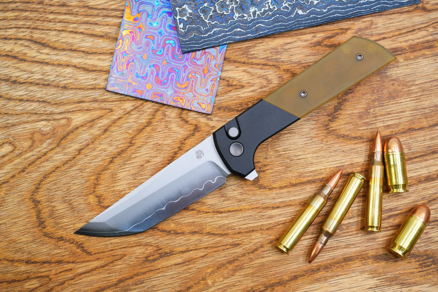 North Mountain Blade CHOP 2 PEI / Aluminum Handle SLD-Magic Forge Wave Three Layered Steel