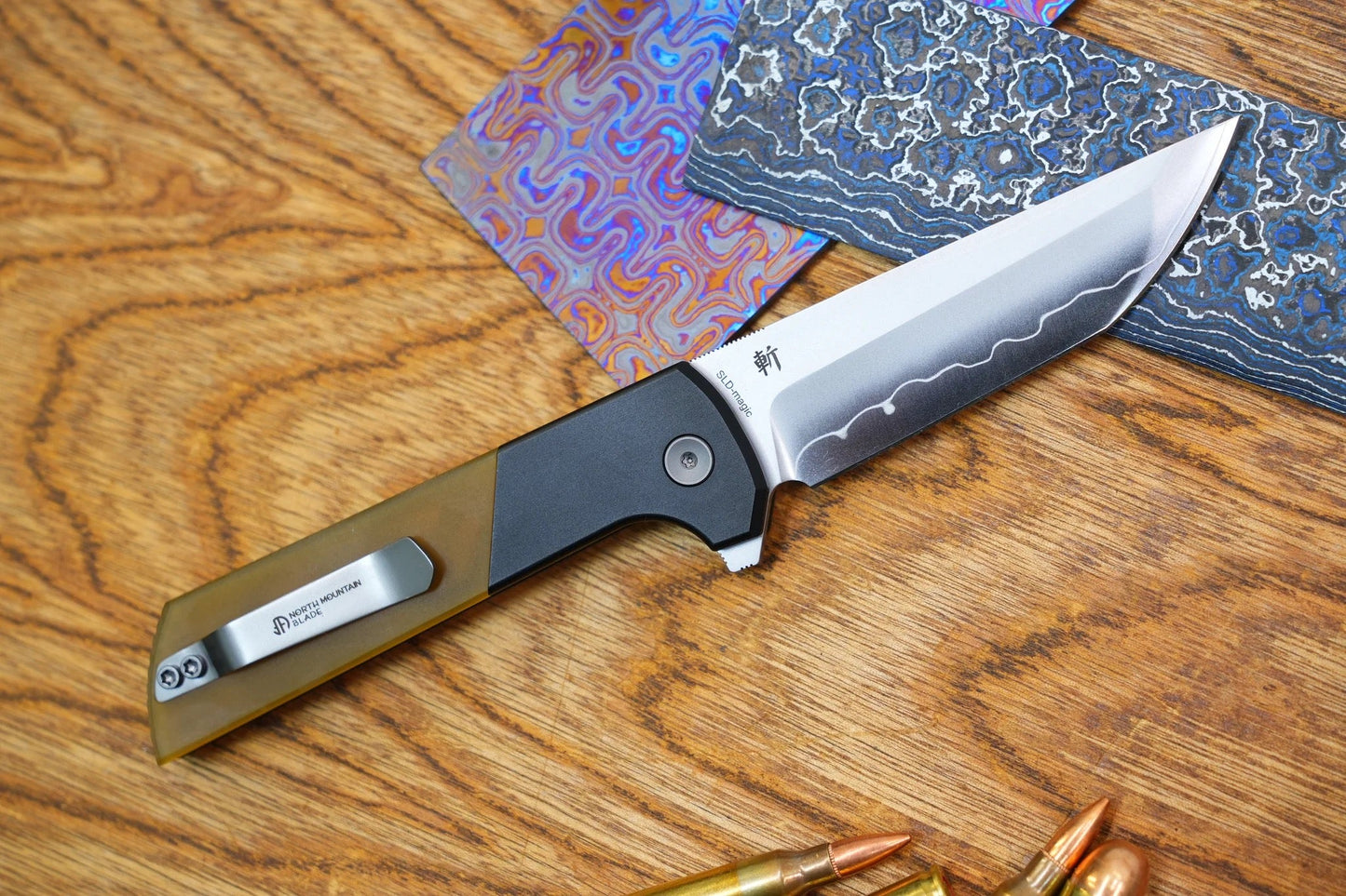 North Mountain Blade CHOP 2 PEI / Aluminum Handle SLD-Magic Forge Wave Three Layered Steel