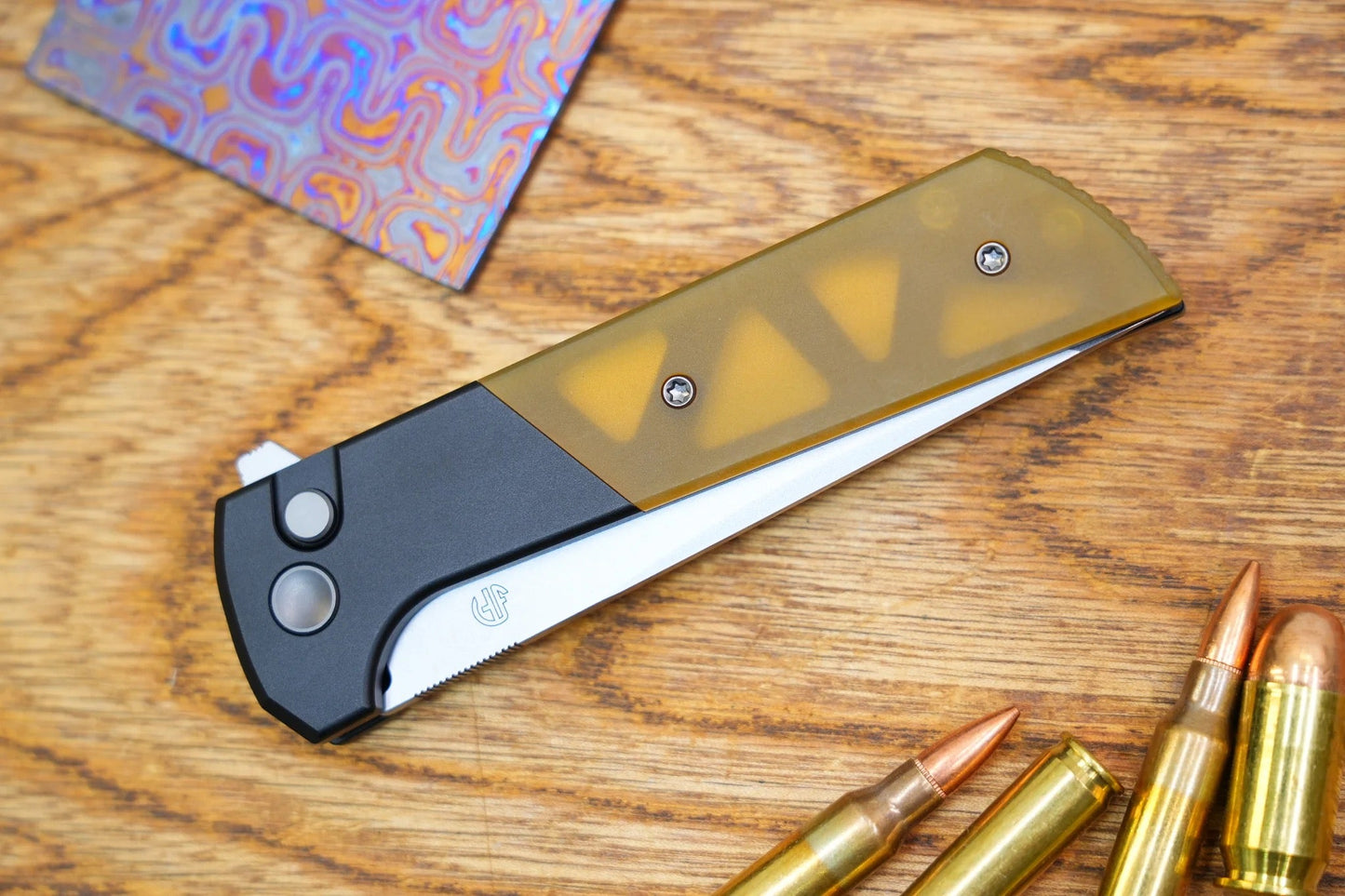 North Mountain Blade CHOP 2 PEI / Aluminum Handle SLD-Magic Forge Wave Three Layered Steel