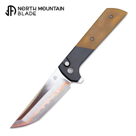 North Mountain Blade CHOP2-PEI-Copper front view folding knife