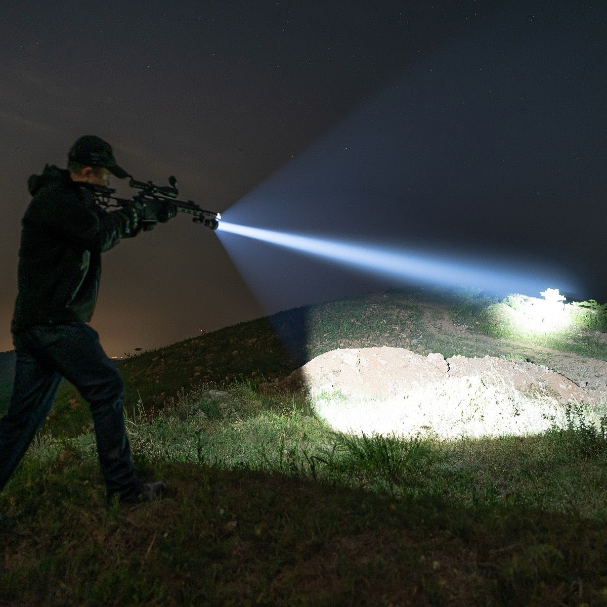 Weltool F11R long-range LED flashlight
