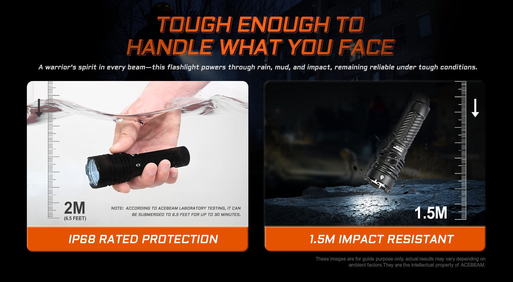Acebeam EC90 flashlight specifications