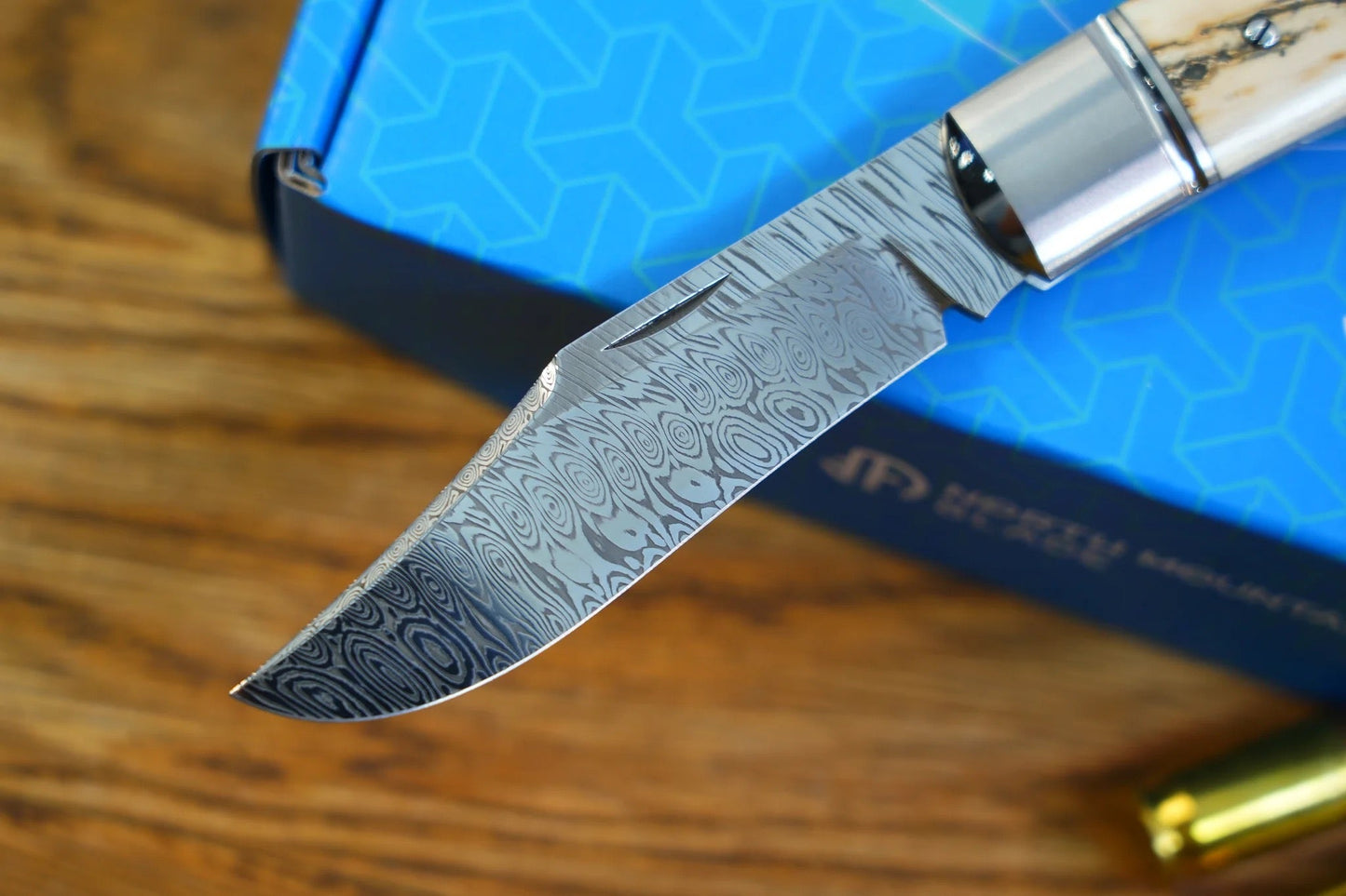 North Mountain Blade LANNY-Damasteel-Mammoth detail view 2
