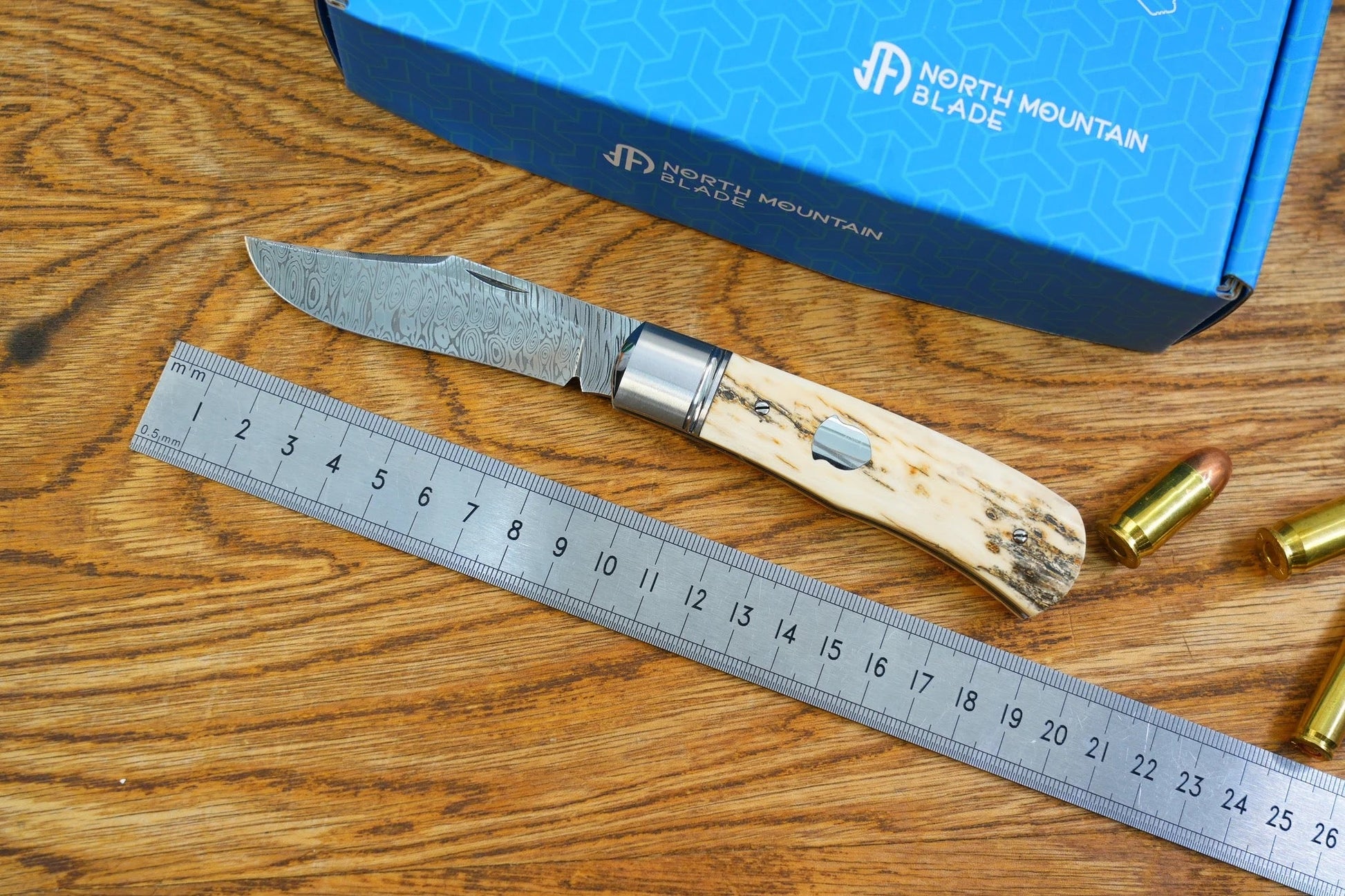 North Mountain Blade LANNY-Damasteel-Mammoth detail view 9