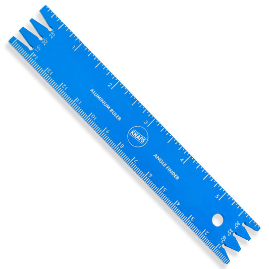 Knafs Aluminum Ruler + Knife Angle Finder