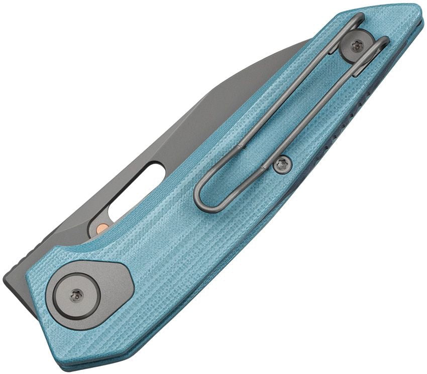 BESTECH VK-VOID G10 BG63C Grey G10 Handle 2.854" Grey PVD M-CUT Blade