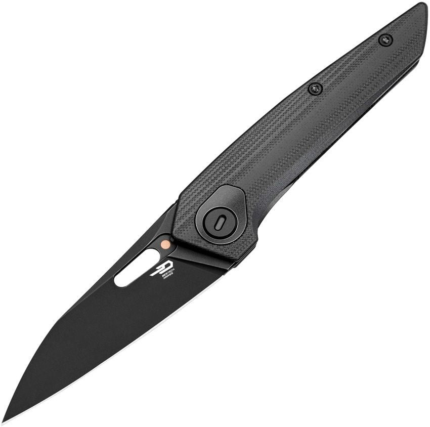 BESTECH VK-VOID G10 BG63E Black G10 Handle 2.854" Black Stonewashed M-CUT Blade