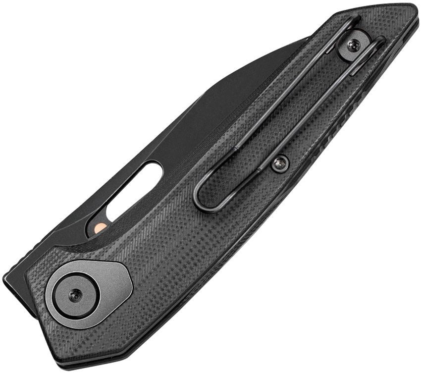 BESTECH VK-VOID G10 BG63E Black G10 Handle 2.854" Black Stonewashed M-CUT Blade
