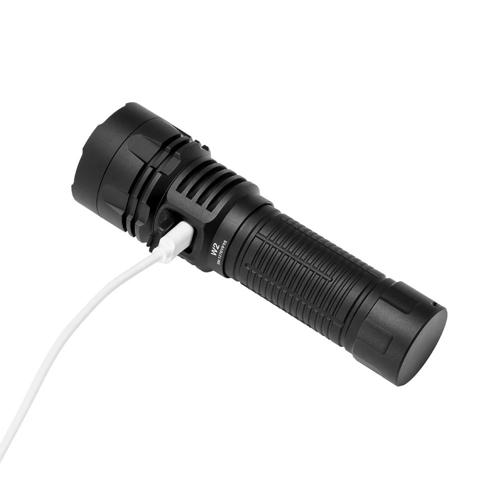 Lumintop W2 Green 2-in-1 600 Lumen Outdoor Torch & COB LED Flashlight USB-C Rechargeable