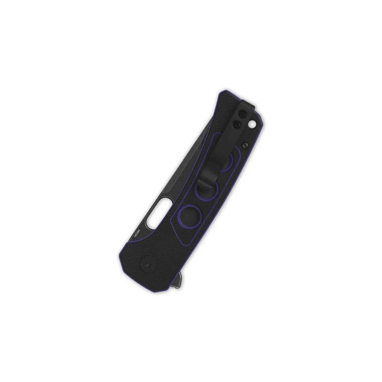 QSP Unicorn 3.25in 14C28N Black / Purple G10 Handles QS156-B2