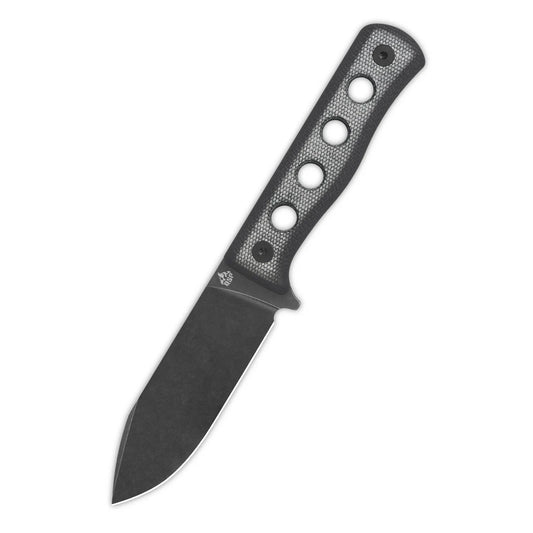 Canary Fixed Blade 4.25in Cr8Mo2VSi Steel Black Micarta Handle QS155-B2