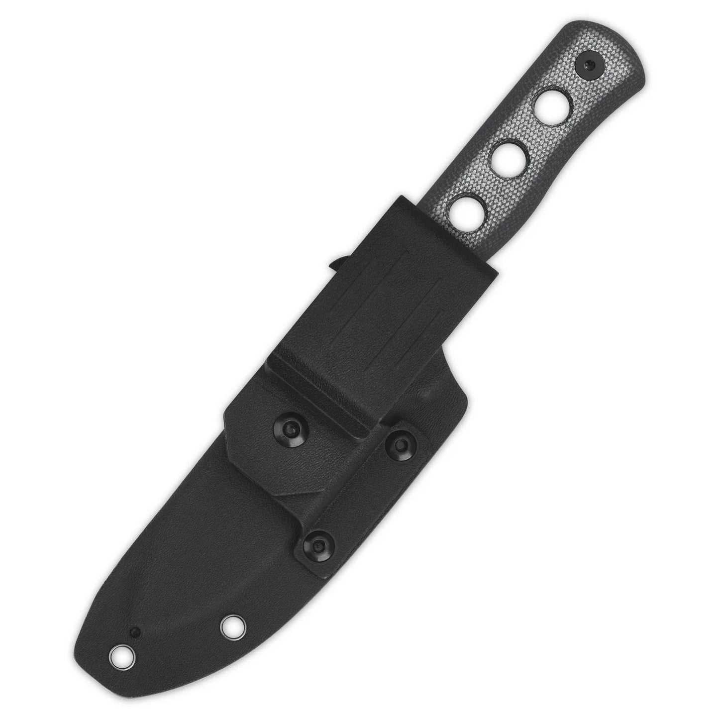 Canary Fixed Blade 4.25in Cr8Mo2VSi Steel Black Micarta Handle QS155-B2