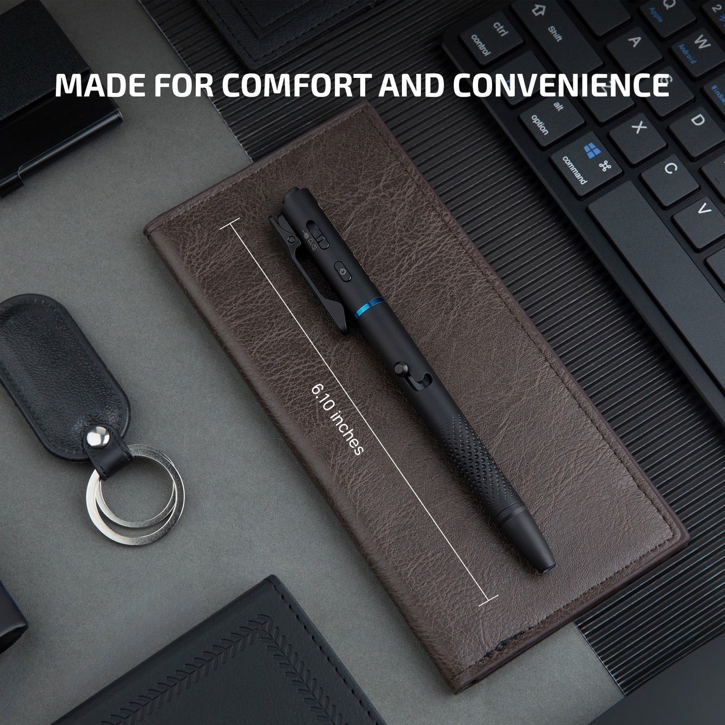 Olight O'Pen 3 Black switch controls detail for light and laser modes