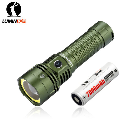Lumintop W2 Green 2-in-1 600 Lumen Outdoor Torch & COB LED Flashlight USB-C Rechargeable