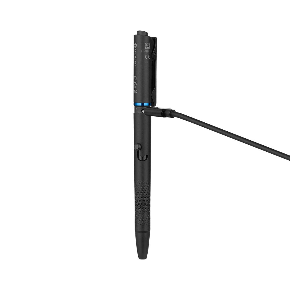 Olight O'Pen 3 Black EDC pen light size and in-hand reference