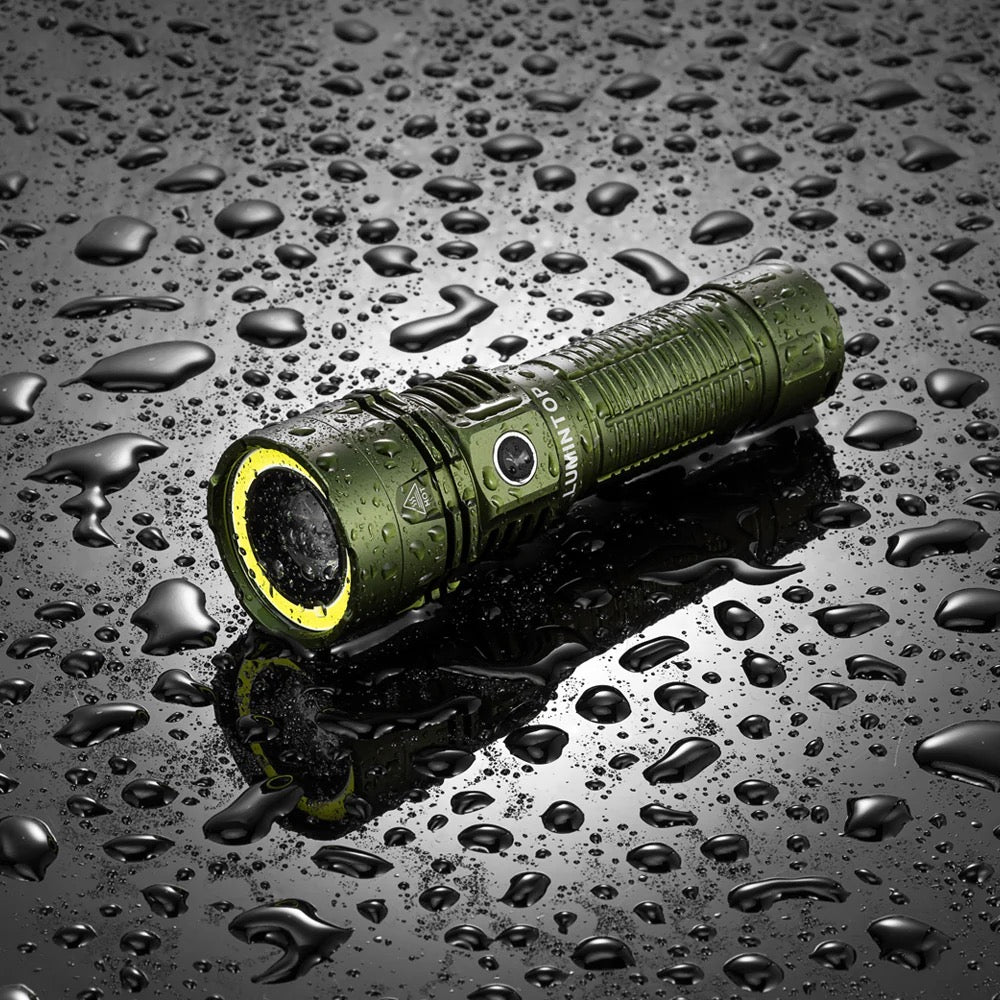 Lumintop W2 Green 2-in-1 600 Lumen Outdoor Torch & COB LED Flashlight USB-C Rechargeable