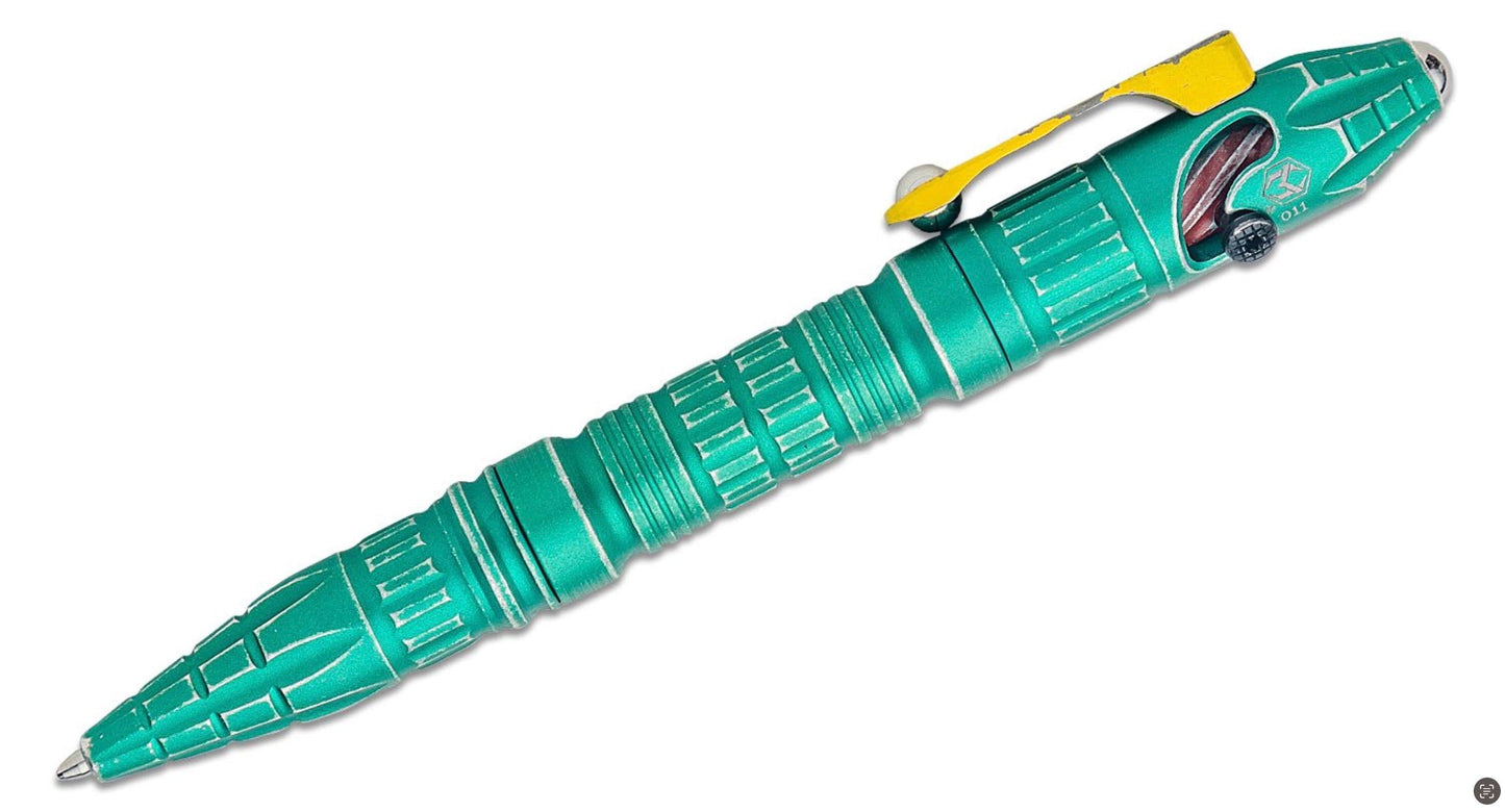 Heretic Knives Thoth Battle Green Standard Bounty Hunter Pen - Made in USA