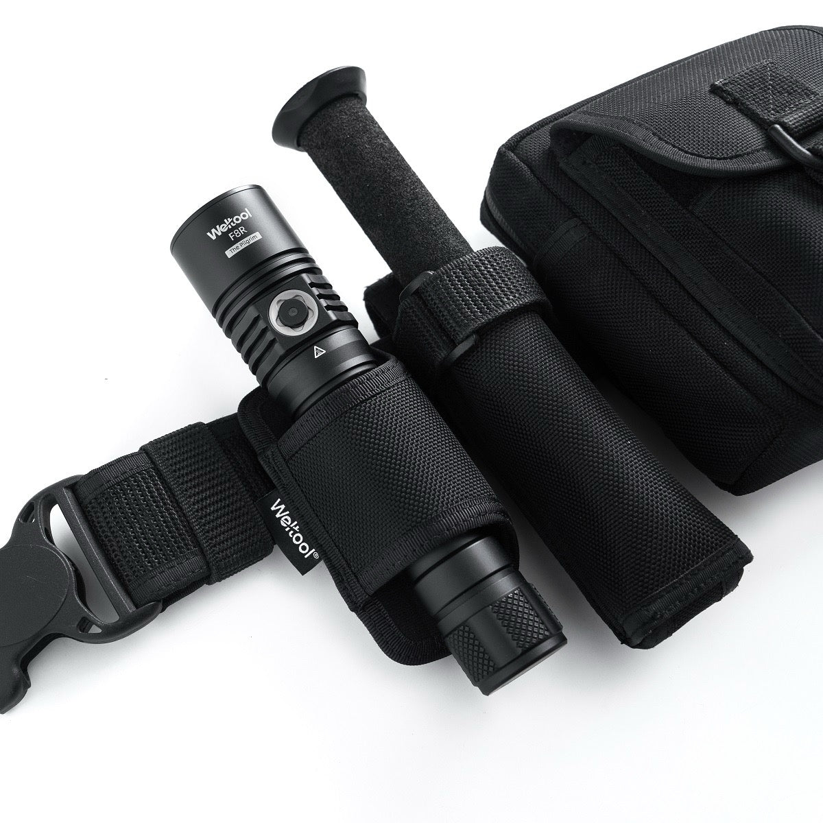 Weltool F8R The Pilgrim (F8R) tactical flashlight head and bezel