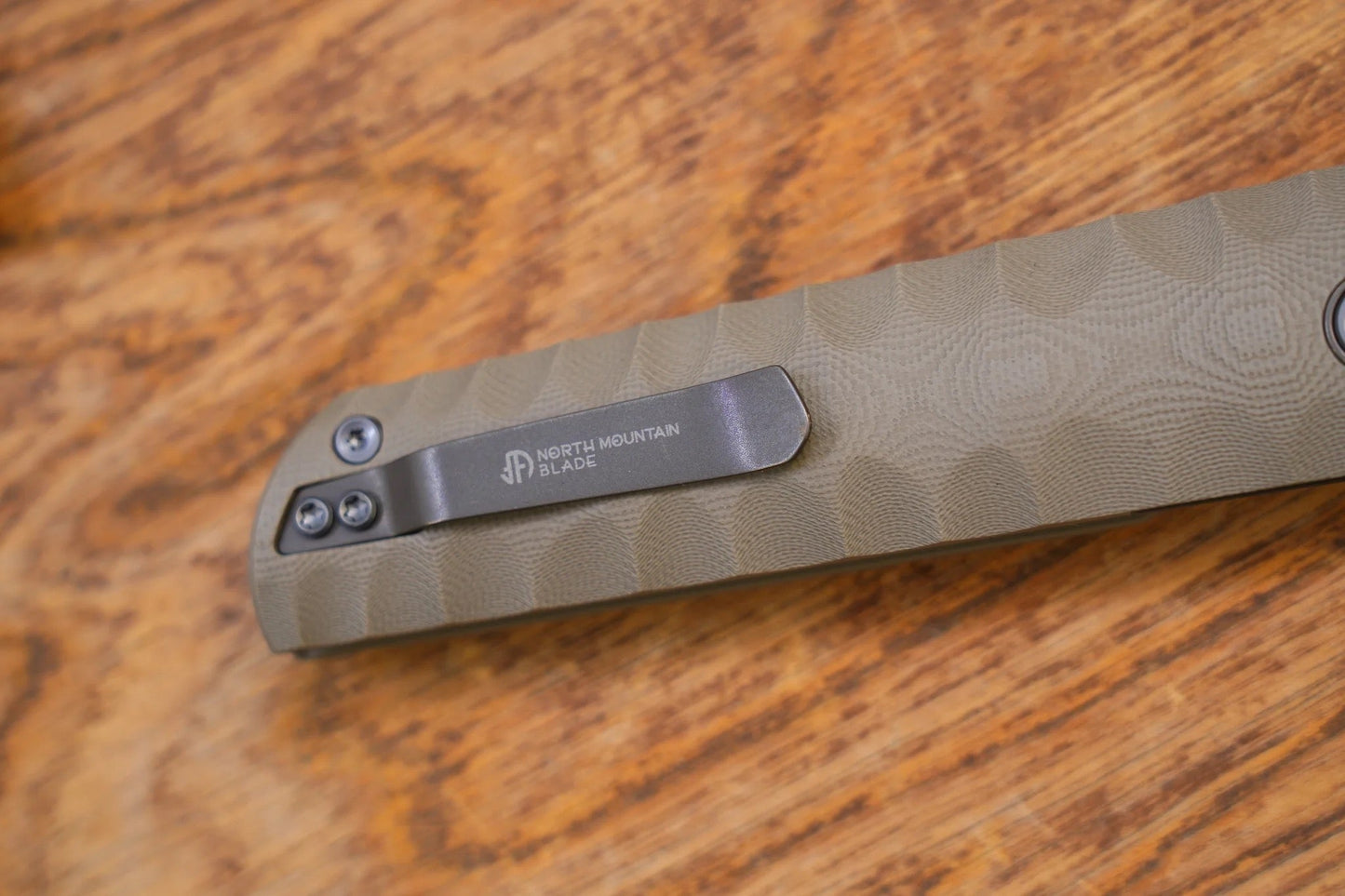 North Mountain Blade Kick Stop Chop Plus – 4" Tanto SLD-Magic Blade | Desert Tan G10 Handle