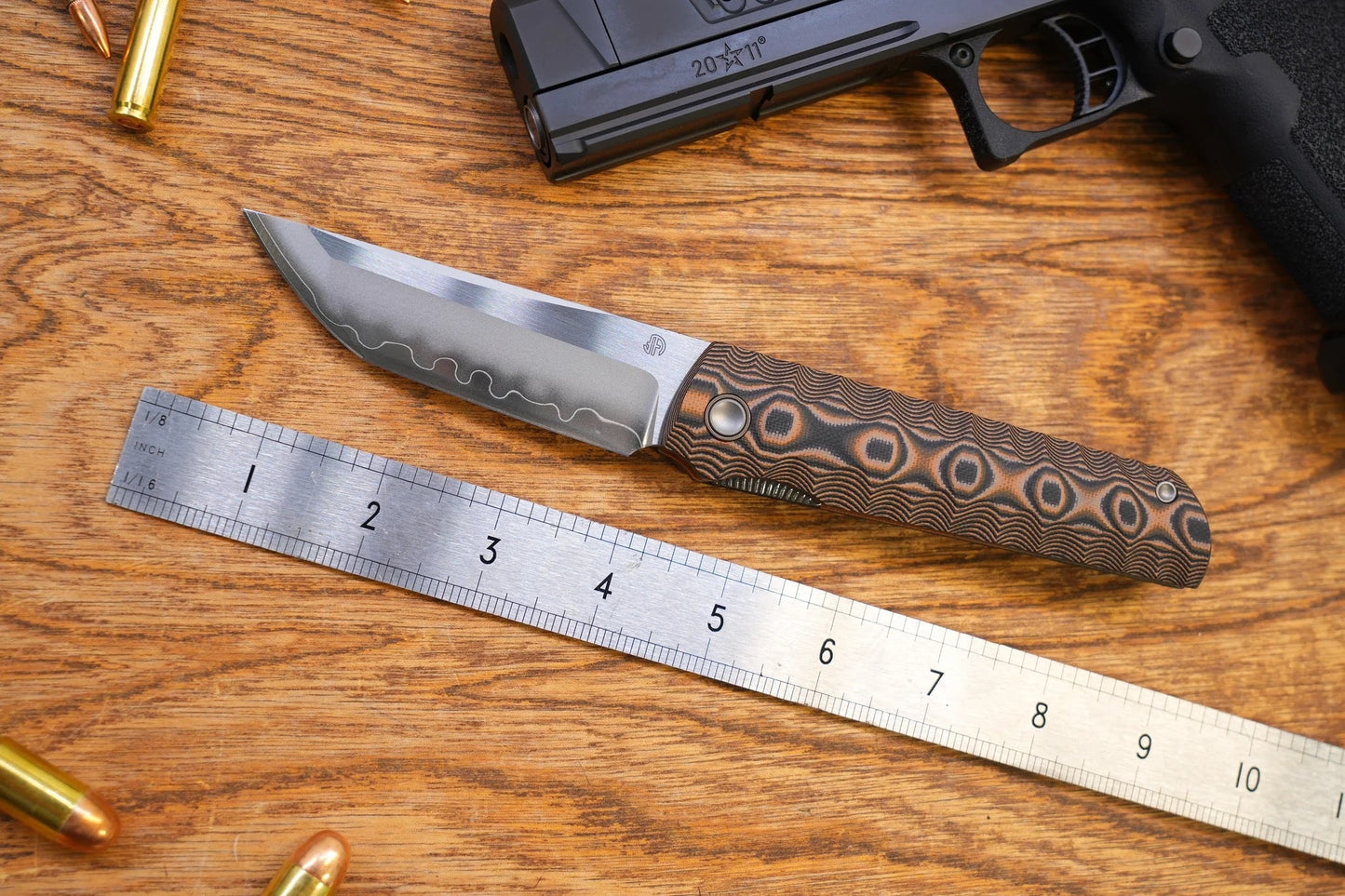 North Mountain Blade Kick Stop Chop Plus 4in Tanto SLD-Magic Blade Snake G10 Handle
