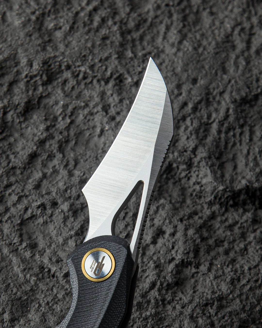 Bestech Knives BIHAI BG53A-1 Folding Knife 2.15in 14C28N Steel Black G10 Handles