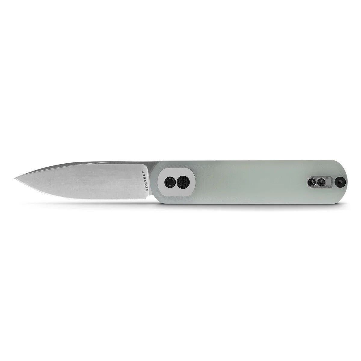 Vosteed Corgi 2.99in 14C28N Satin Blade Jade G10 Handles CG3S02