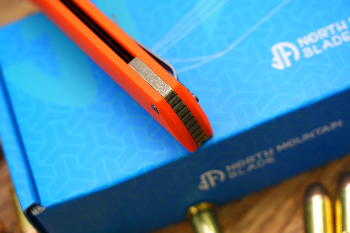 North Mountain Blade Chop2-OrangeG10 detail view 4