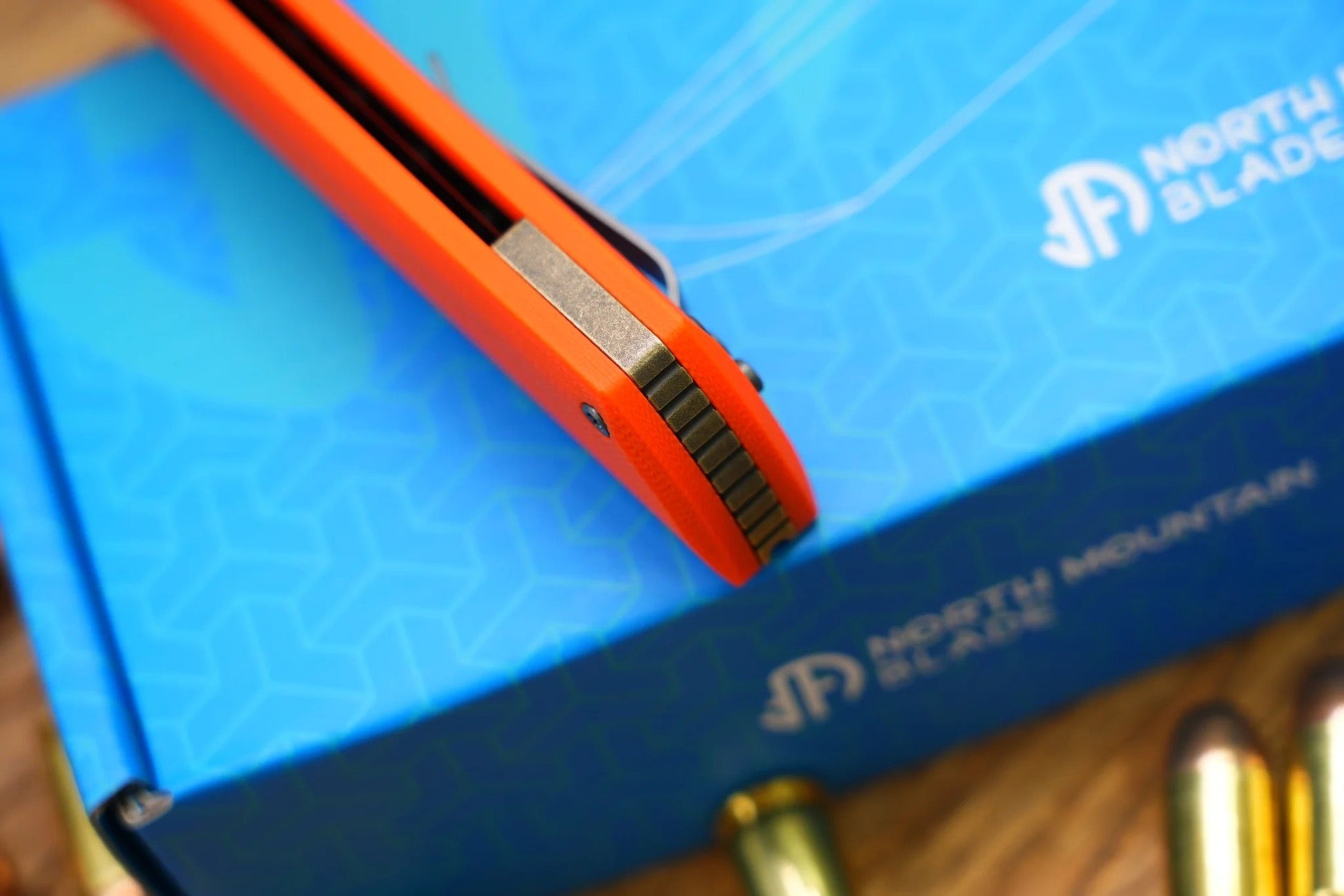 North Mountain Blade Chop2-OrangeG10 detail view 4