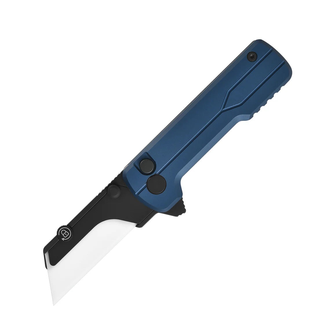 OKnife U1 Ultra Navy Blue utility knife with aluminum handle and replaceable blade