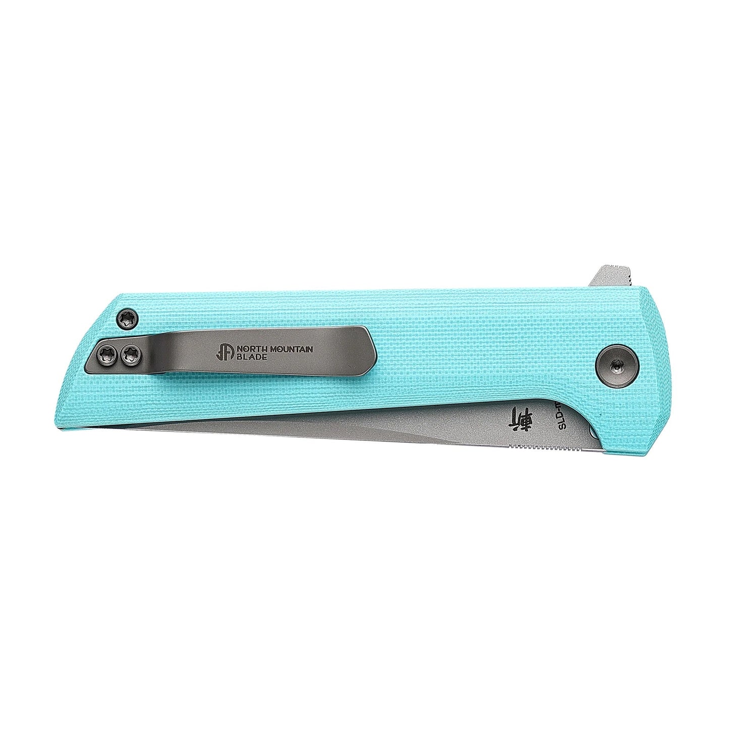 North Mountain Blade Chop 2 SLD-Magic San Mai Tanto Blade Sky Blue G10 Handle