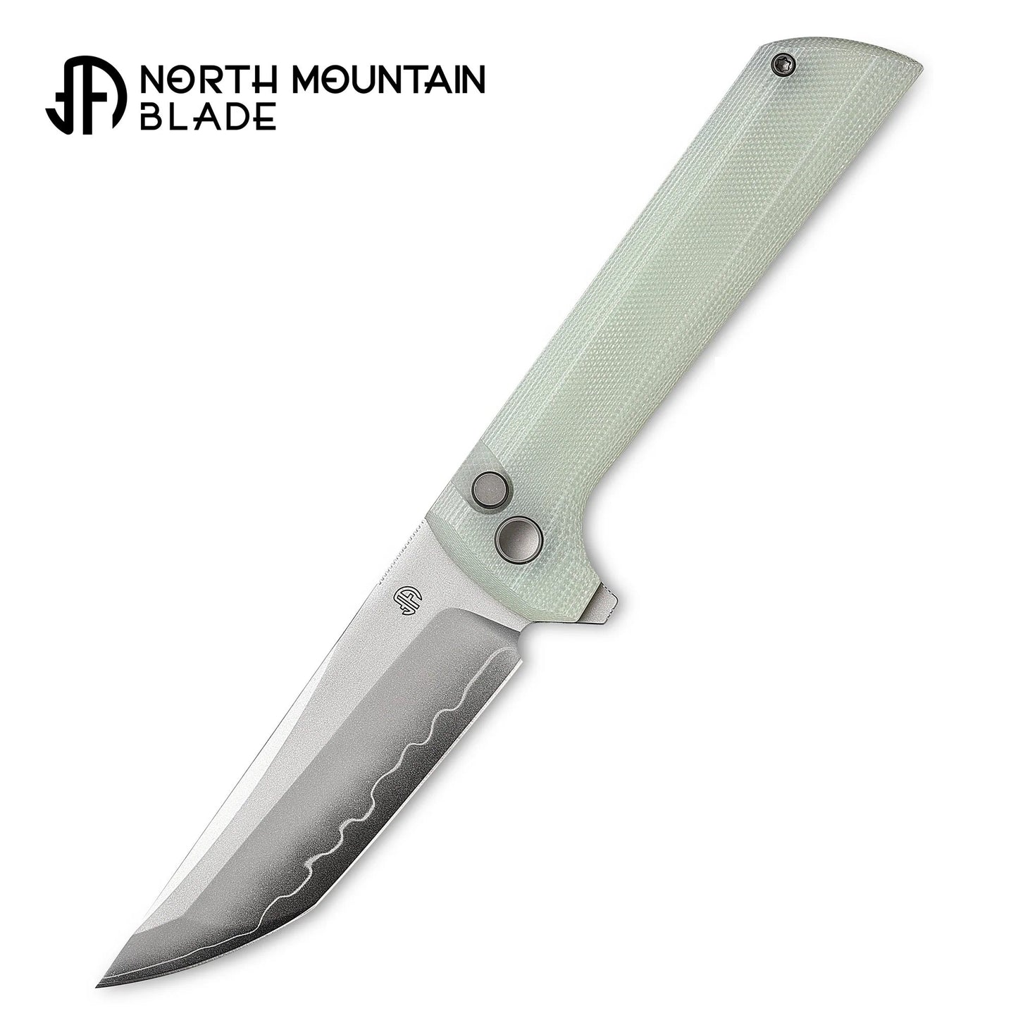 North Mountain Blade Chop 2 SLD-Magic San Mai Tanto Blade Jade G10 Handle