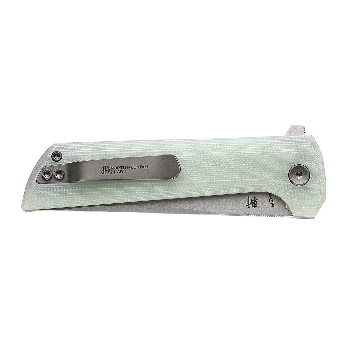 North Mountain Blade Chop 2 SLD-Magic San Mai Tanto Blade Jade G10 Handle