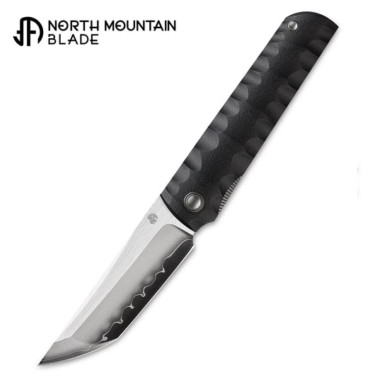 North Mountain Blade KickStopChopPlus-Black front view folding knife