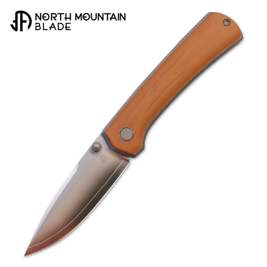North Mountain Blade Ultra-CoffeeG10 front view folding knife