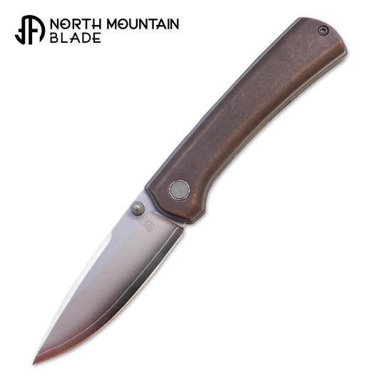 North Mountain Blade Ultra-Copper front view folding knife